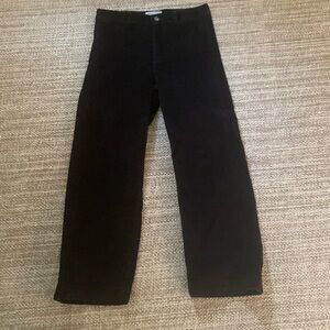 Everlane Black Corduroy Wide-Leg Pant. Size 10